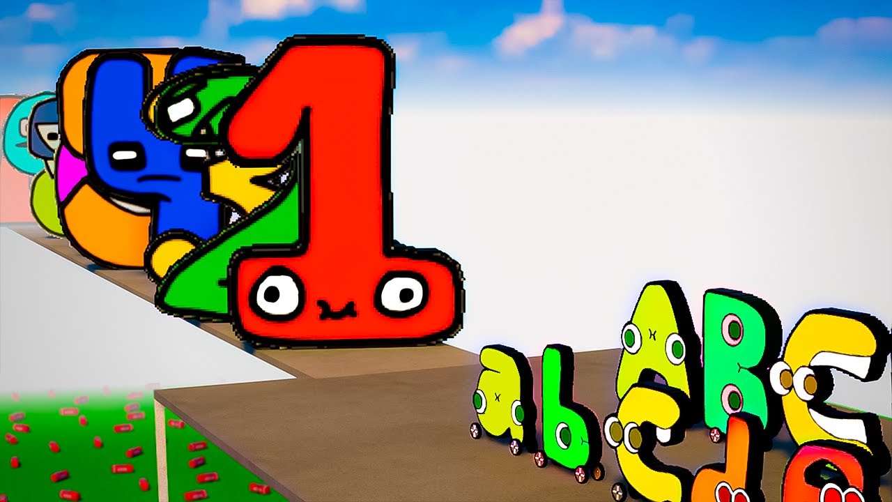 SPANISH & Small SPANISH ALPHABET LORE CARS a-z VS Number Lore WALLS 1-30 | TEARDOWN