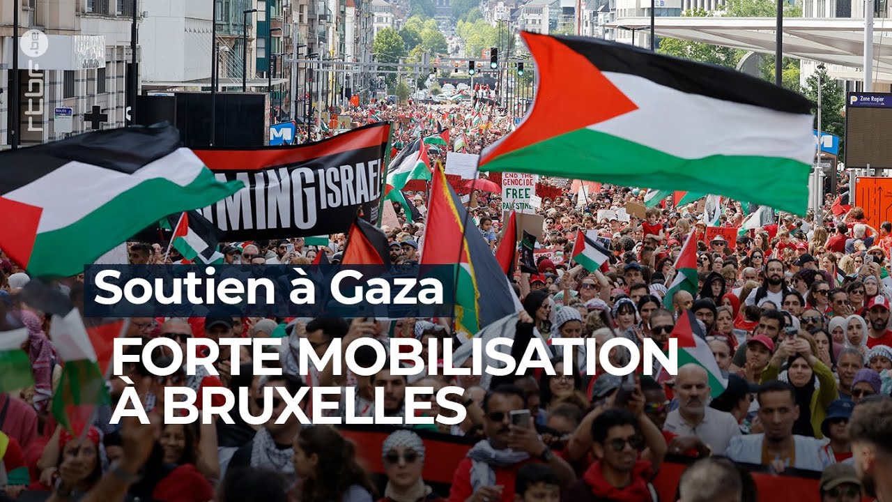Soutien à Gaza : forte mobilisation à Bruxelles - RTBF Info
