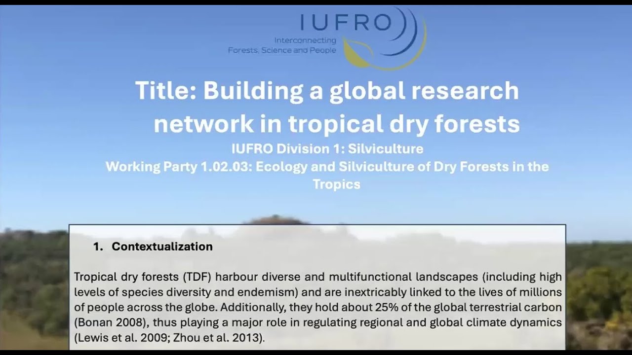 Webinar: Building a global research network in tropical dry forests