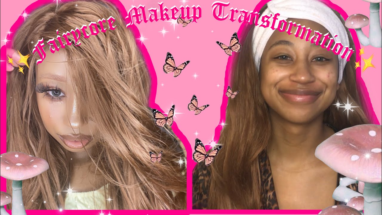 *★,°*:.☆BLACK EGIRL TRYS FAIRYCORE MAKEUP(ﾉ◕ヮ◕)ﾉ*:･ﾟ✧