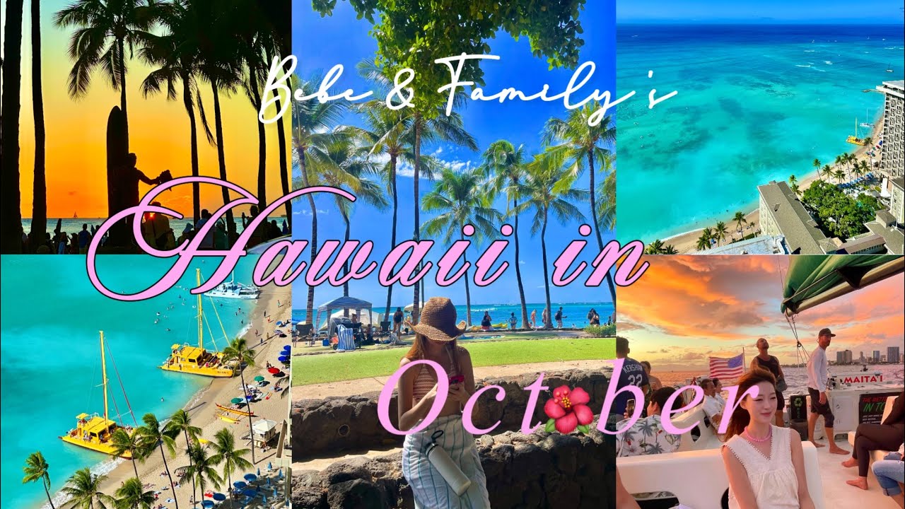 3개월만에 다시 온 10월의 하와이🌺🌴7박9일 가족 여행 꾹꾹 눌러담은 vlog📸 ,하얏트리젠시와이키키,할레쿨라니 housewithoutakey🍴,노스쇼어 
