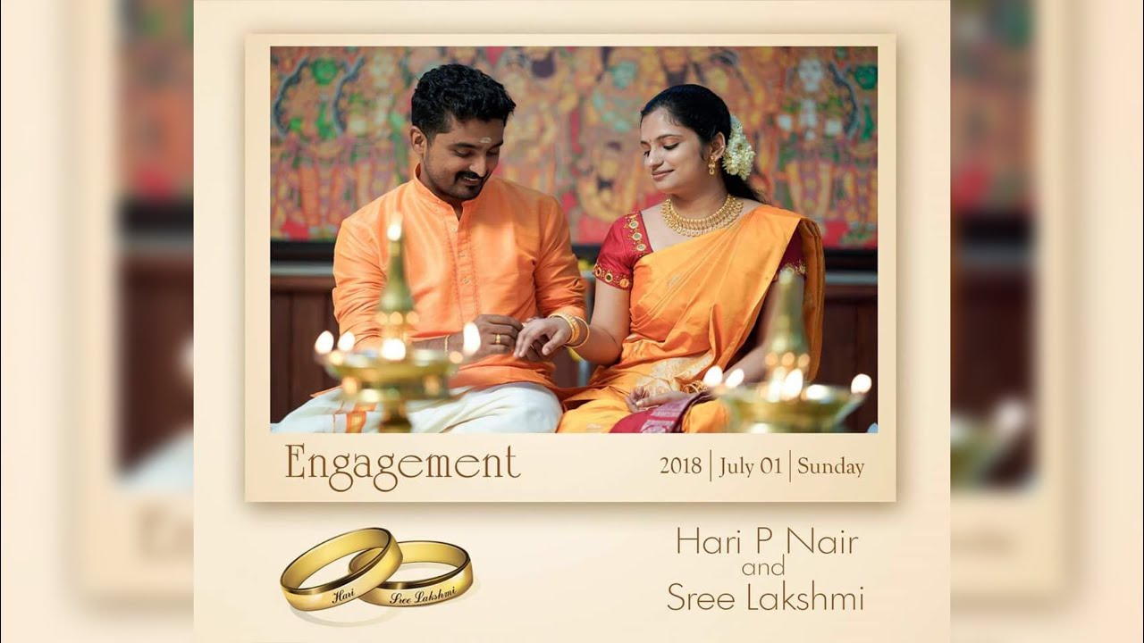 Hari P Nair - Sreelakshmi  Engagement Video