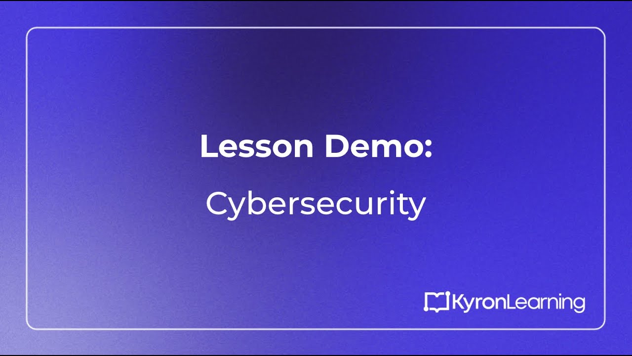 Lesson Demo: Cybersecurity