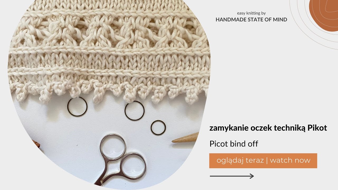 Zamykanie oczek techniką Pikot
