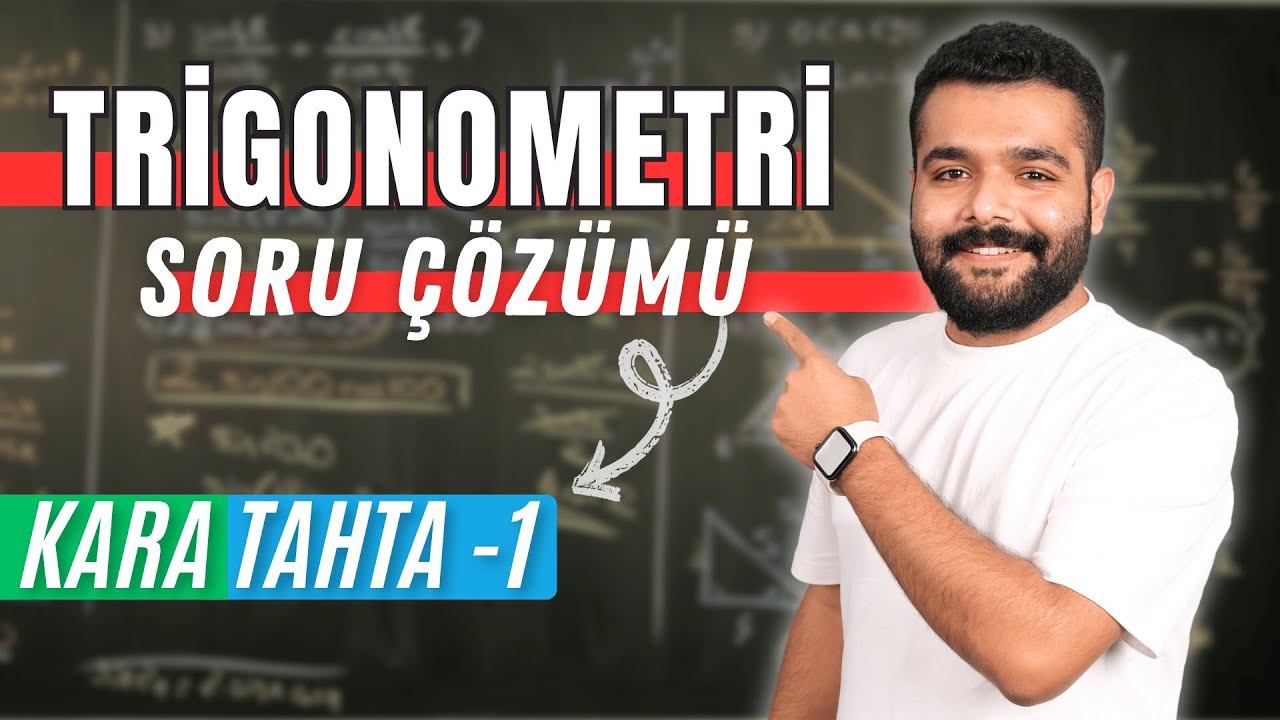 Trigonometri Soru Çözümü 🟠 Tahta Başında Geometri - 1 - Merkeze Teğet