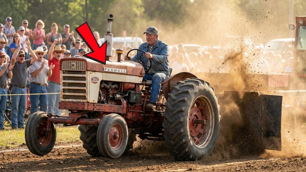 He Bet $10,000 His John Deere Would Defeat a 'Junkyard Farmall' &mdash; The Entire County Watched Him Lose