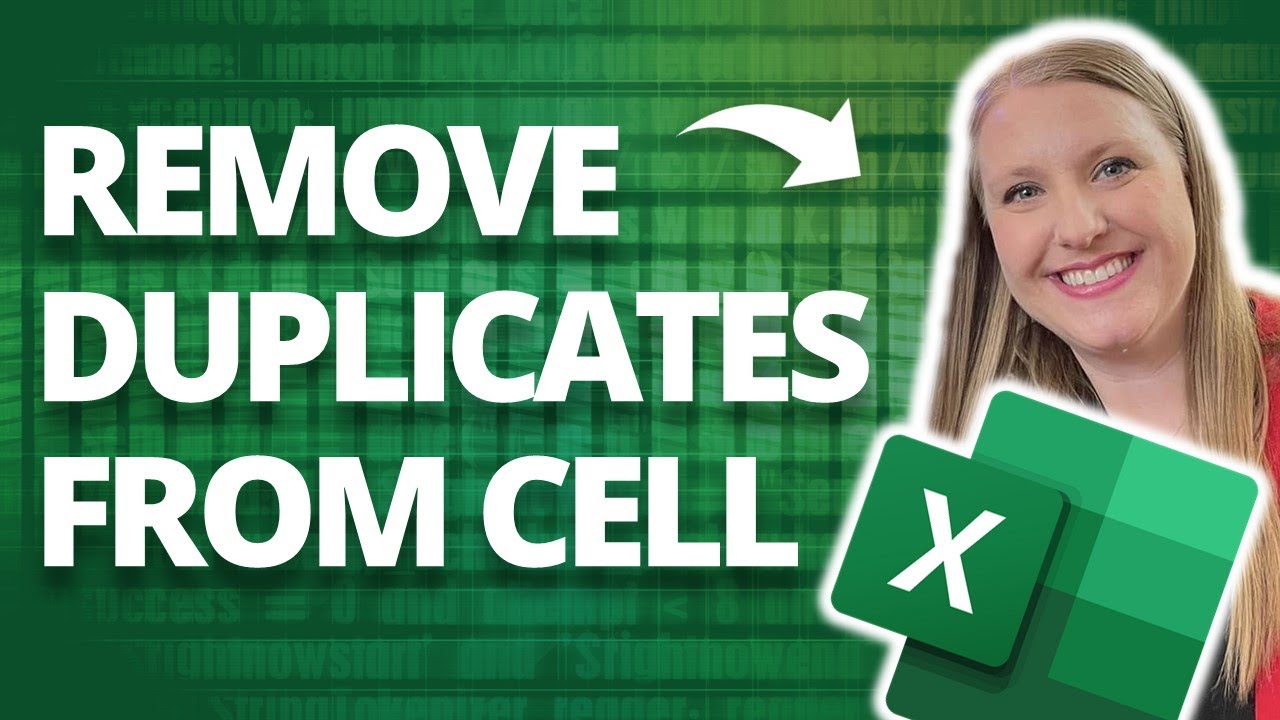 How to Remove Duplicates from a List in a Single Cell in Excel 🔥 [VIEWER QUESTION]