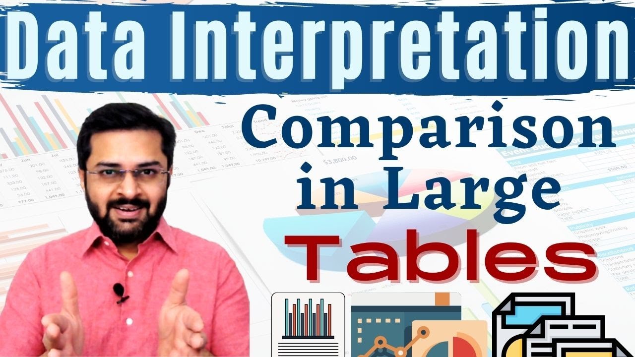 Data Interpretation (Tabular Data) - Comparison in large tables