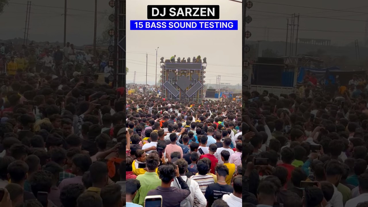 Dj Sarzen Sound Testing Only 15 Bass || Dj Sarzen Sound Testing Bank More Dhanbad