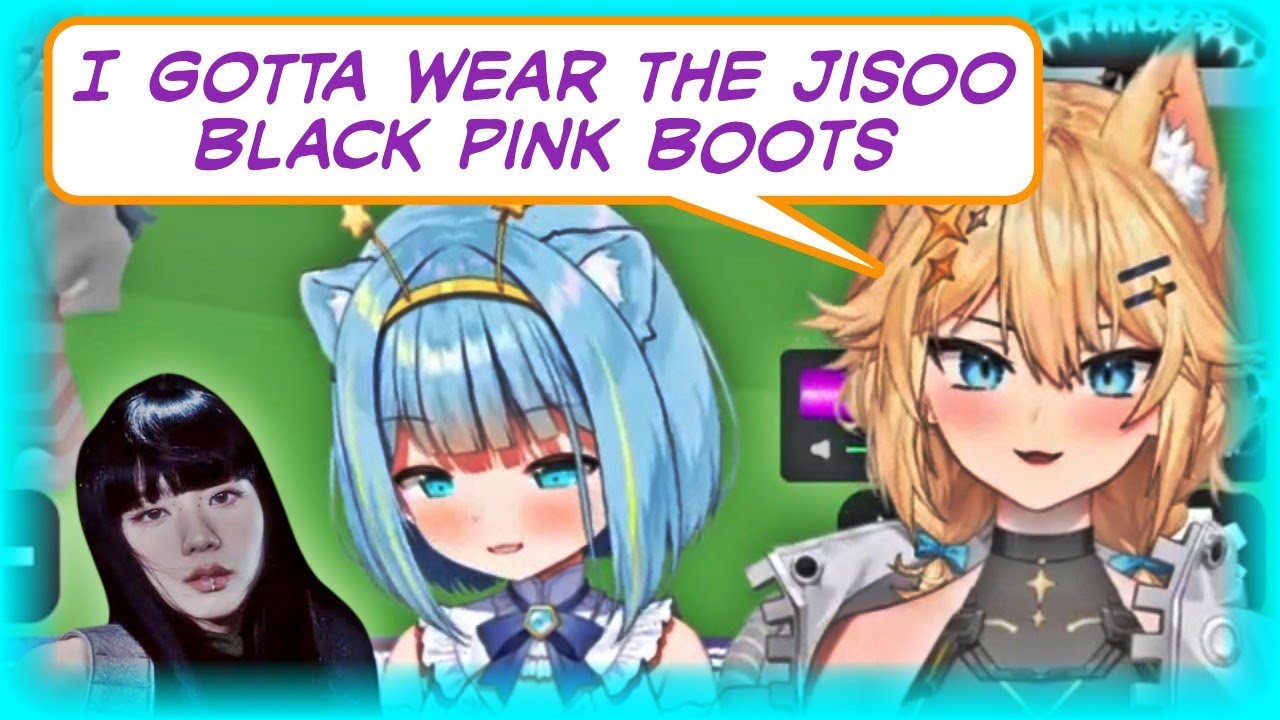 Lumi Got Black Pink Jisoo Pink Venom Boots (Vtuberen)