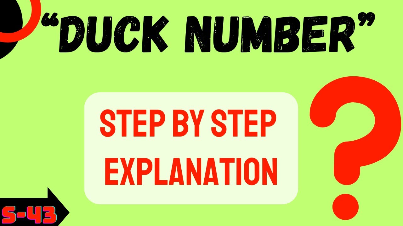 What is Duck Number? | Duck Number program | Duck Number क्या हैं