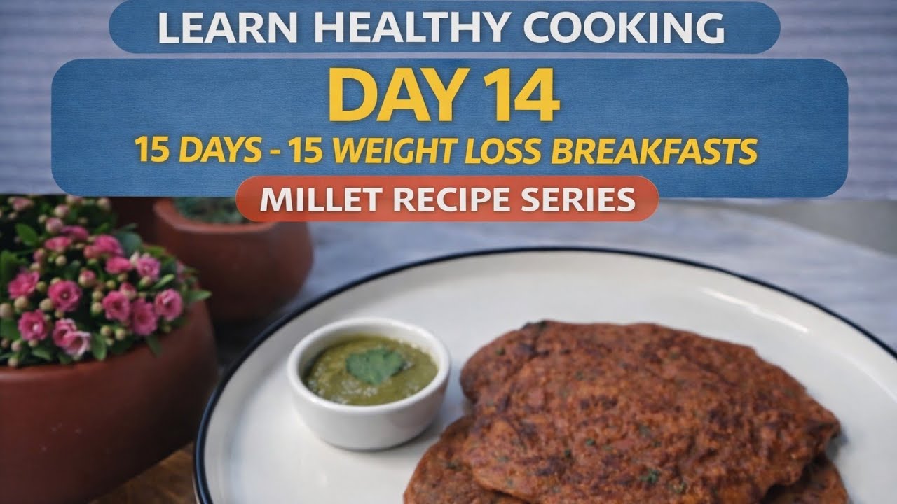 Beetroot veggie Paratha Recipe | Healthy Weight Loss Breakfast | Millet Recipe | Day 14