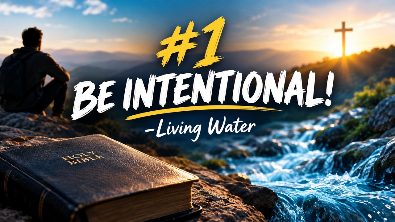 #1 BE INTENTIONAL!  Living Water