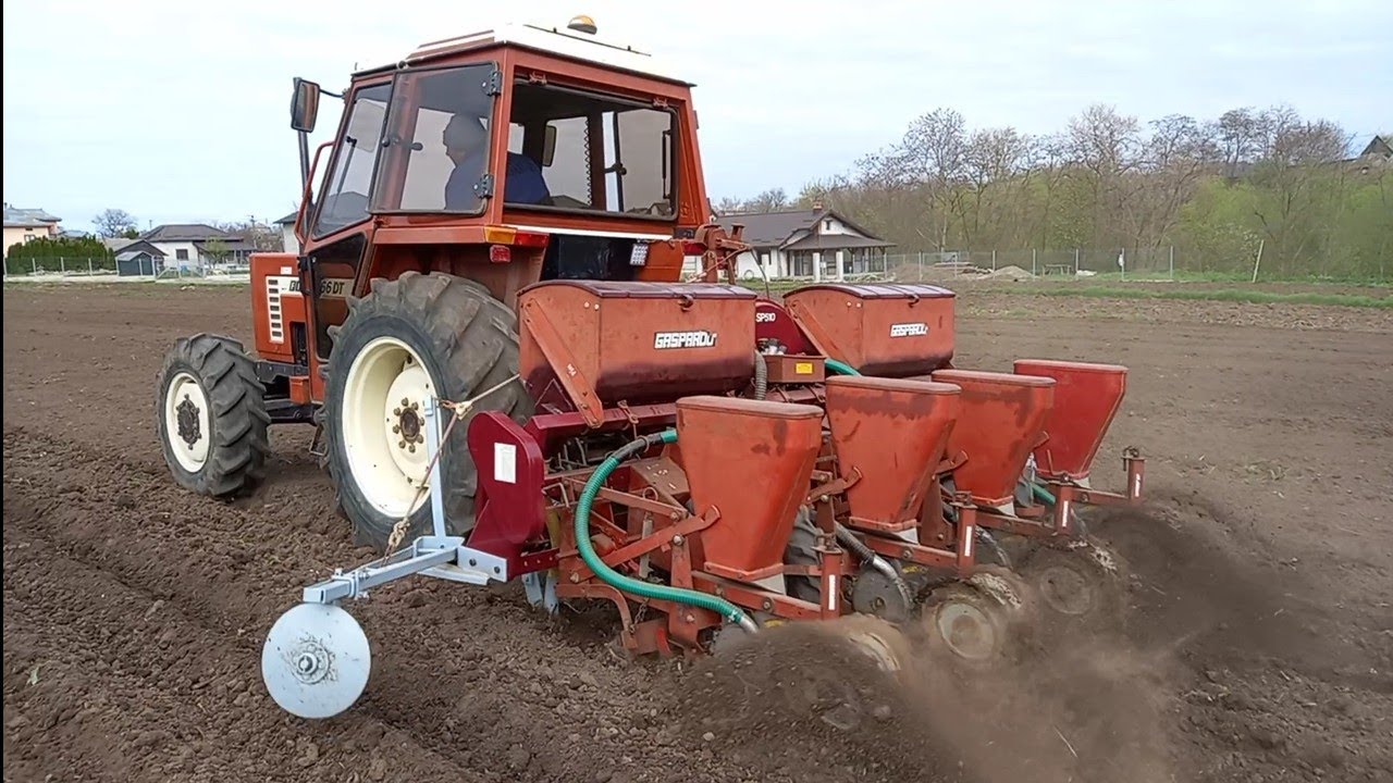 Fiat 466 DT + Gaspardo SP 510 mais porumb