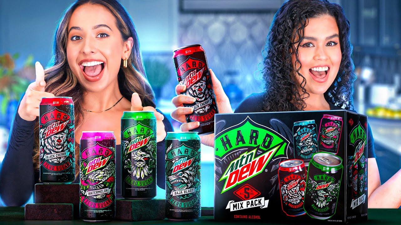 HARD Mountain Dew Review! Do They Taste Like The Original!?