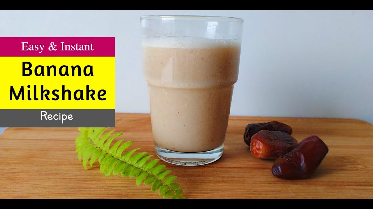 Banana Milkshake without Ice Cream | How to make Banana Smoothie