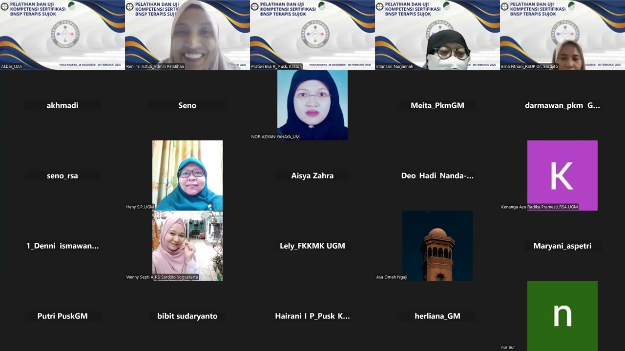 Testimoni peserta pelatihan dan Ujikom Sujok periode Des - 2025 s.d Februari 2026, pertemuan ke 2