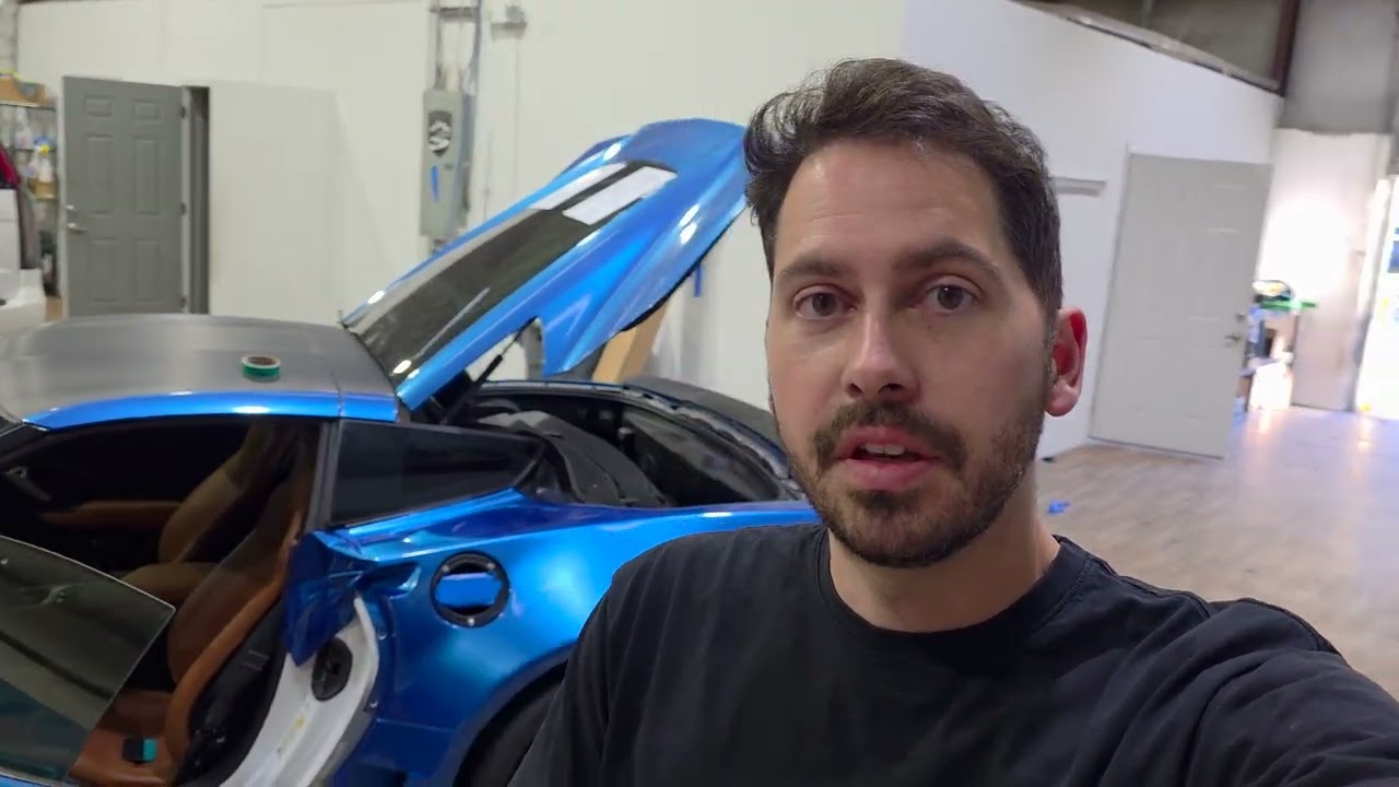 Wrapping a Widebody C7 Corvette