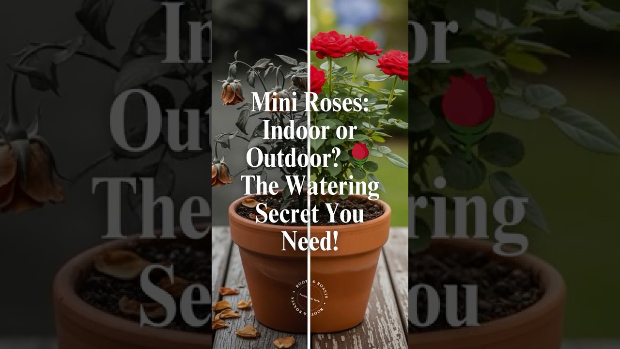Мини-розы: для дома или для улицы? 🌹 Секрет полива, который вам нужен! #rootsandroasts