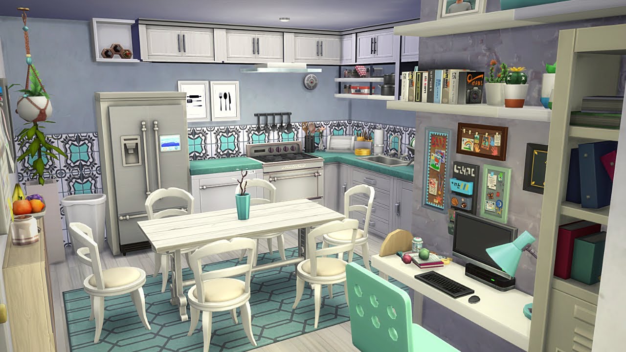 TINY FAMILY APARTMENT (1312 21 CHIC STREET) 🌆 SIMS 4 SPEED BUILD STOP MOTION (NO CC)