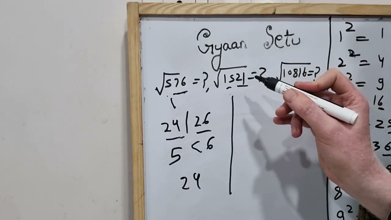 Square Root in 5 Seconds 😱 | Vedic Maths Trick (No Calculator)