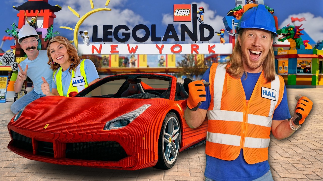 Handyman Hal Explores LEGOLAND New York! | LEGO&reg; Fire Trucks, Rides & Peppa Pig Adventure