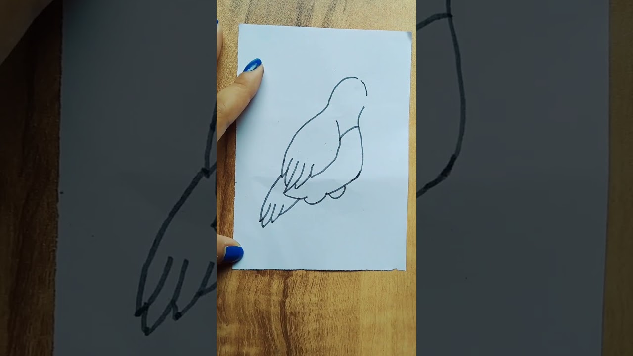 easy Quill Drawing #simpledrawingideas #shortsvideo