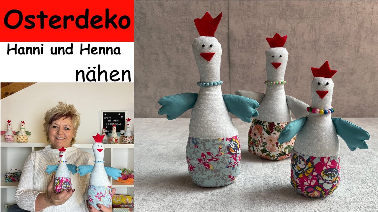 Nähe eine schöne Osterdekoration!