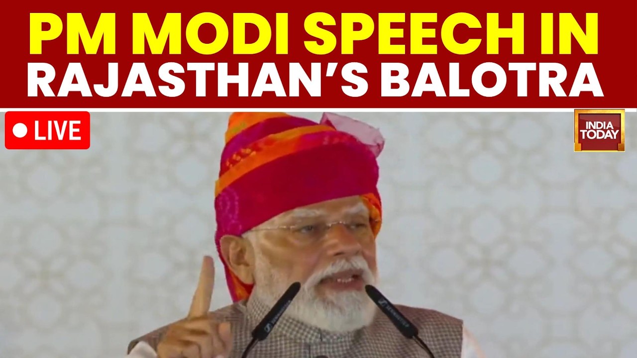 LIVE: PM Modi Speech In Rajasthan's Balotra | Modi Inaugurates Projects Worth Rs 1.03 Lakh Crore