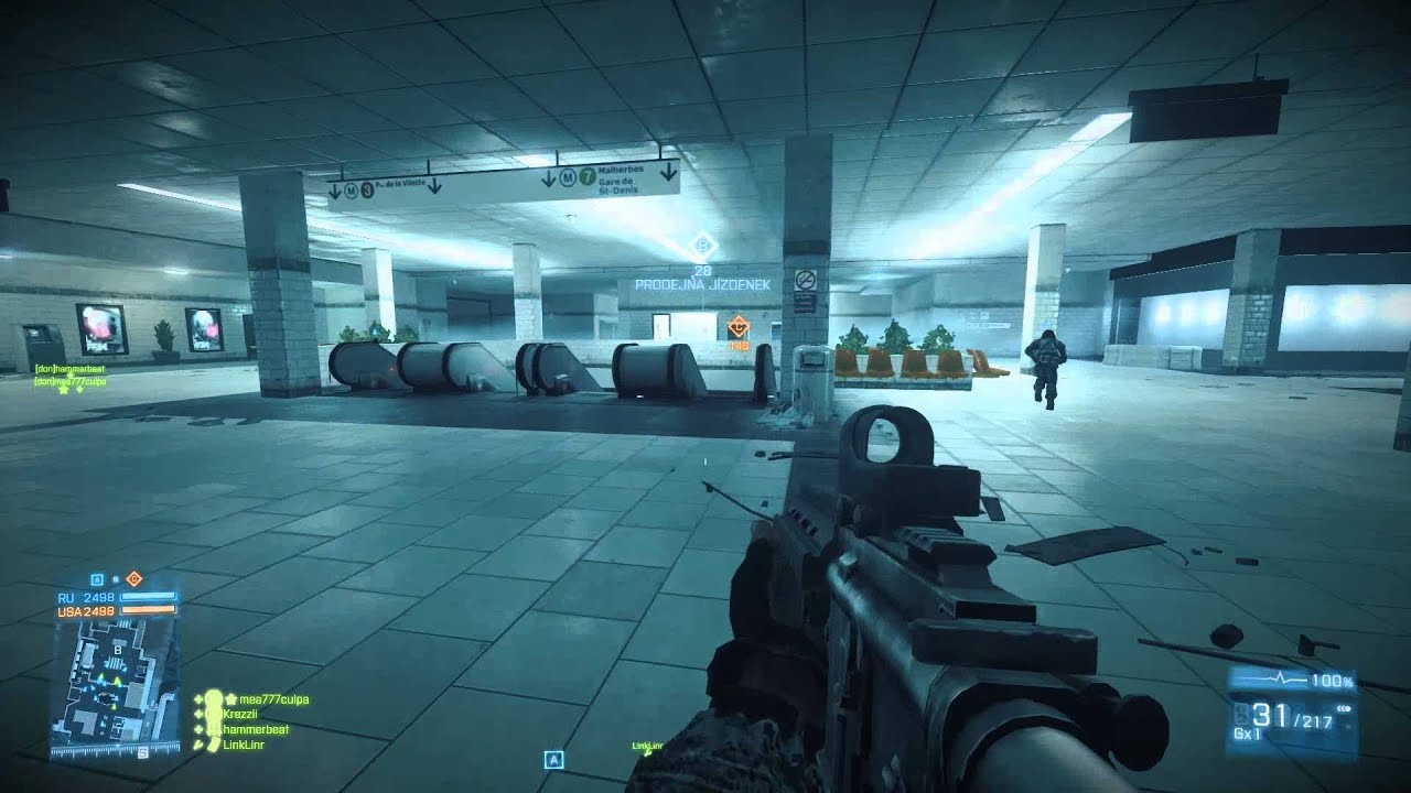 BF3 | Full metro round, 2500 tickets, result 339:41