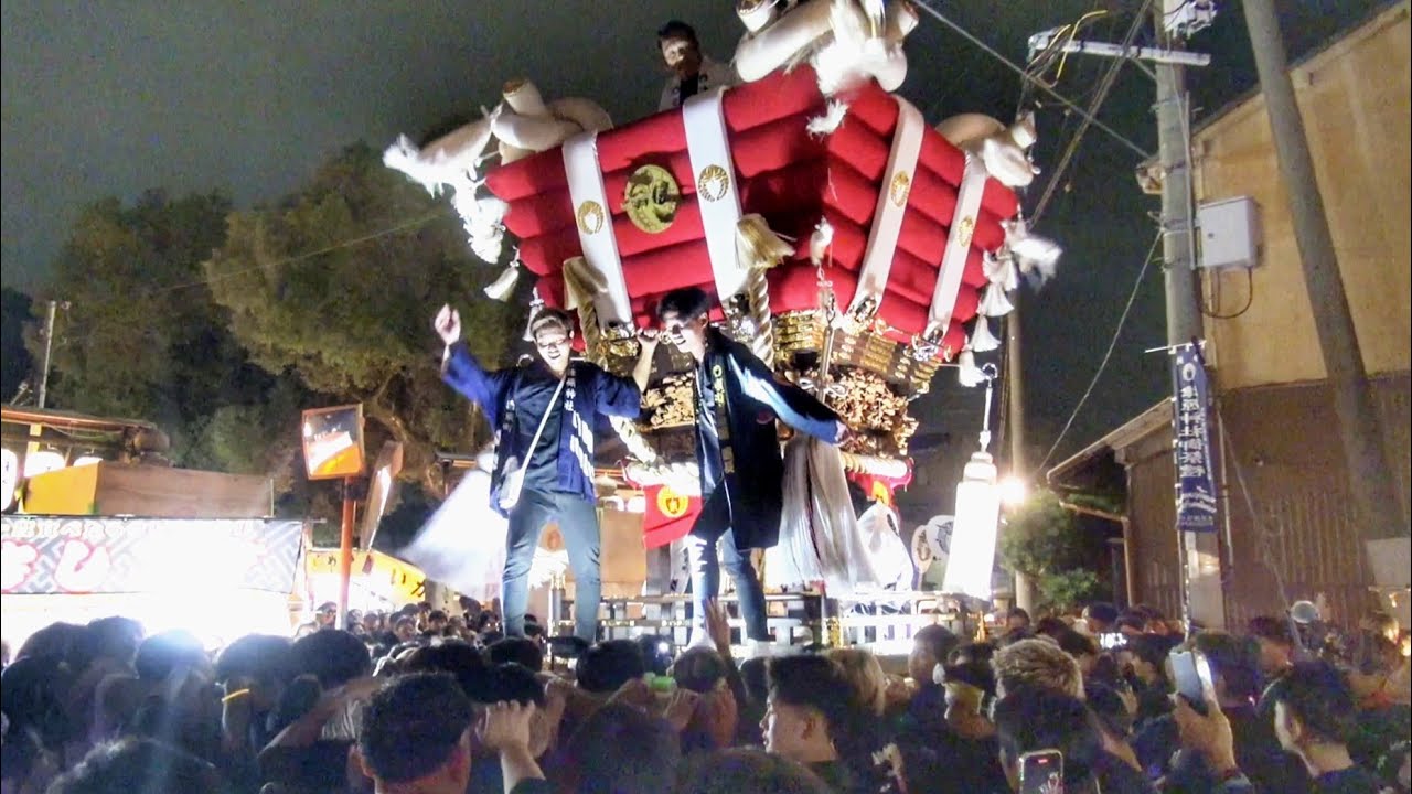 2025.10.22 東大阪市【花園東町】ふとん太鼓 宮入り 津原神社 秋祭り 本宮