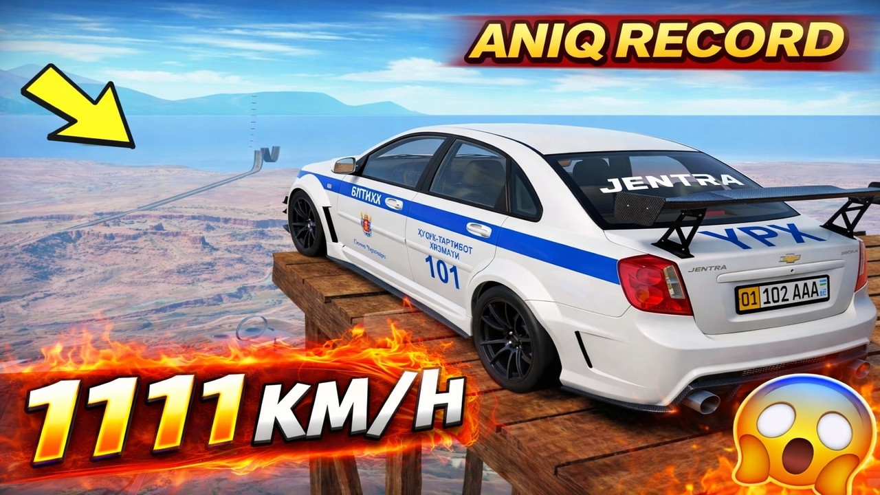 TOG‘DAN SAKRADIK 😱 KIM ENG UZOQQA UCHDI?! | CRASH TEST