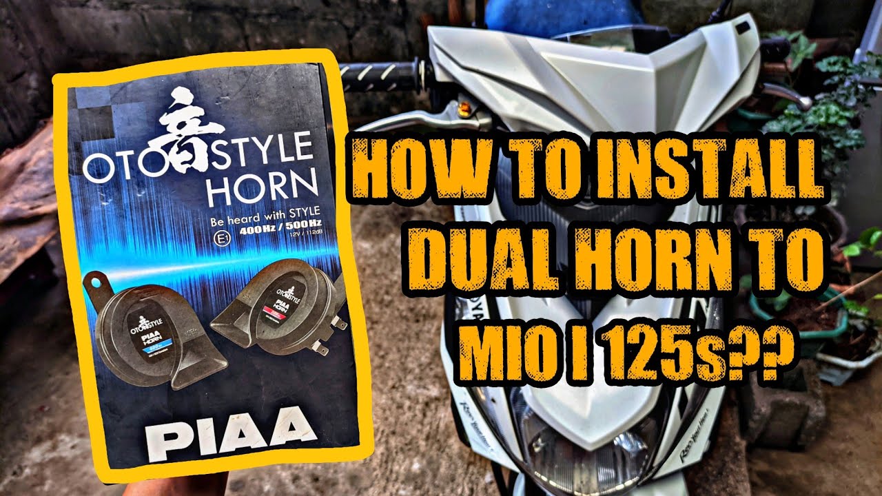 Paano mag palit ng dual PIAA horn sa MIO 125s?
