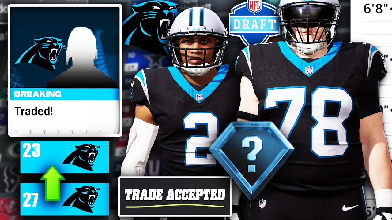 Our Star Player Demanded a Trade Before The Draft! Madden 26 Carolina Panthers Franchise Offseason