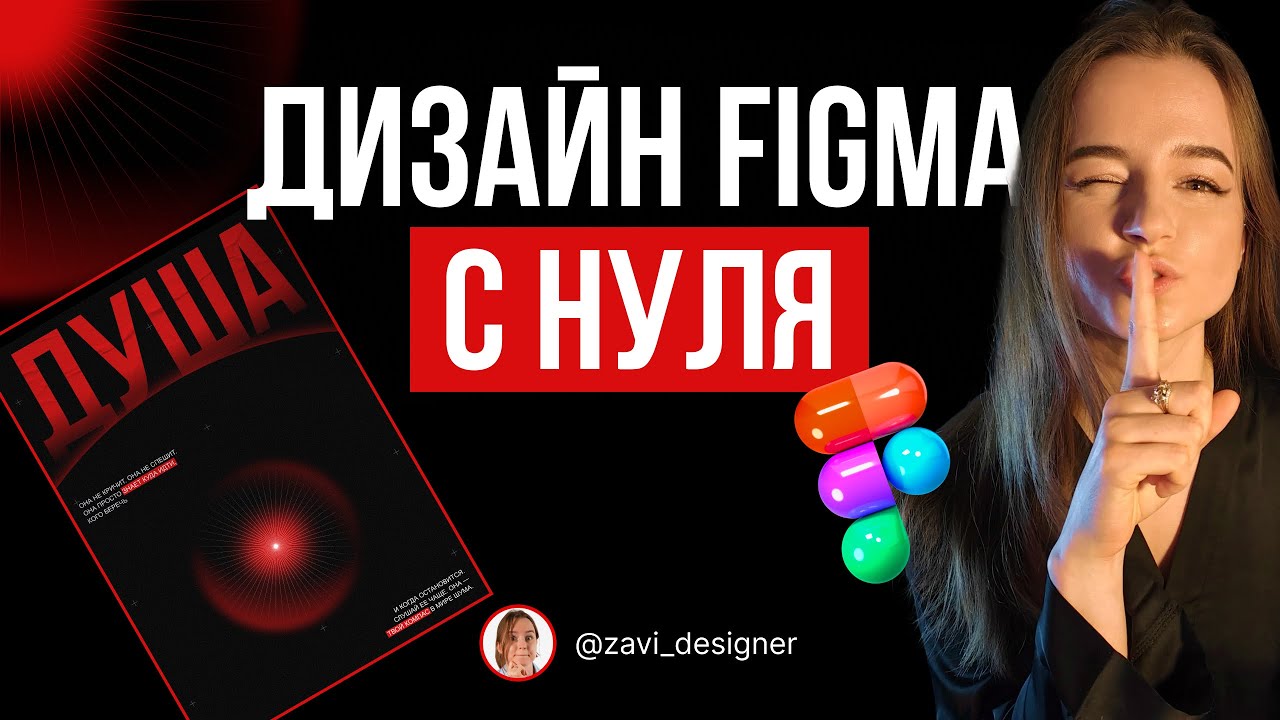 Дизайн в Figma с нуля | Дизайн графического плаката в Figma