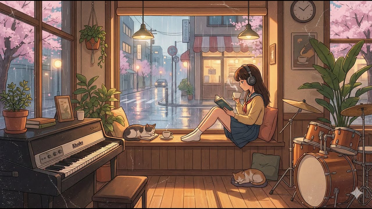 Cozy Coffee Shop Ambience ☕️ Lo-fi Hip Hop / Chillhop Mix