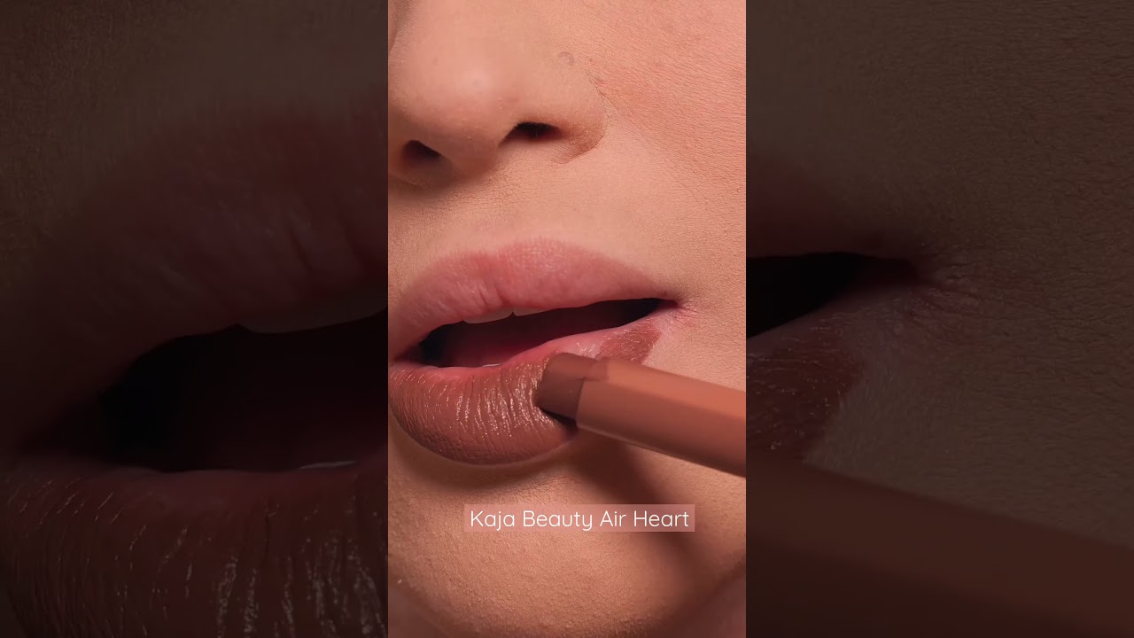 Kaja Beauty Air Heart lipstick 🍫🫦 #kajabeauty #kbeauty #lipbalm #shortsfeed #shortsvideo #shorts