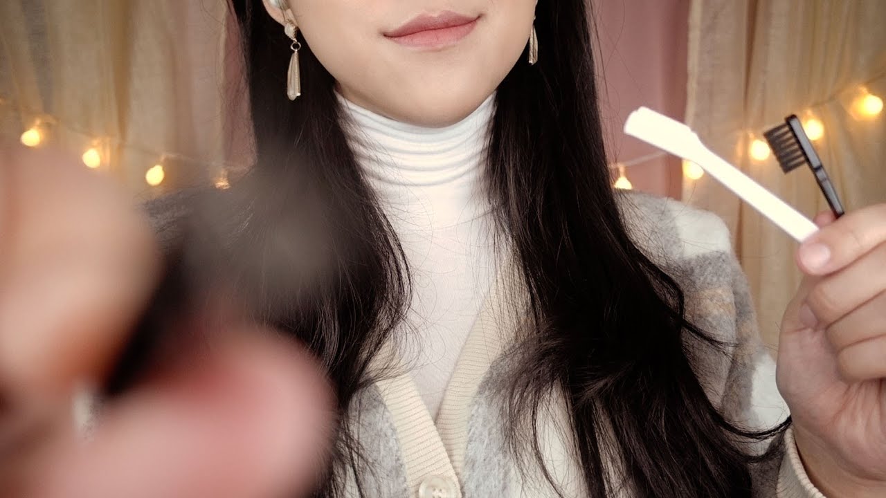 ASMR (Eng sub) 얼굴 솜털 관리 Care your face hair [한국어/KOREAN]