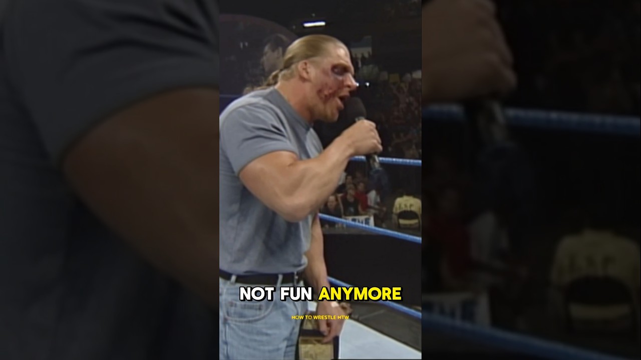Triple H Quit After The Rattlesnake Bit Him😱🐍 #wwe #vincemcmahon #tripleh #austin316 #wrestlingdrama