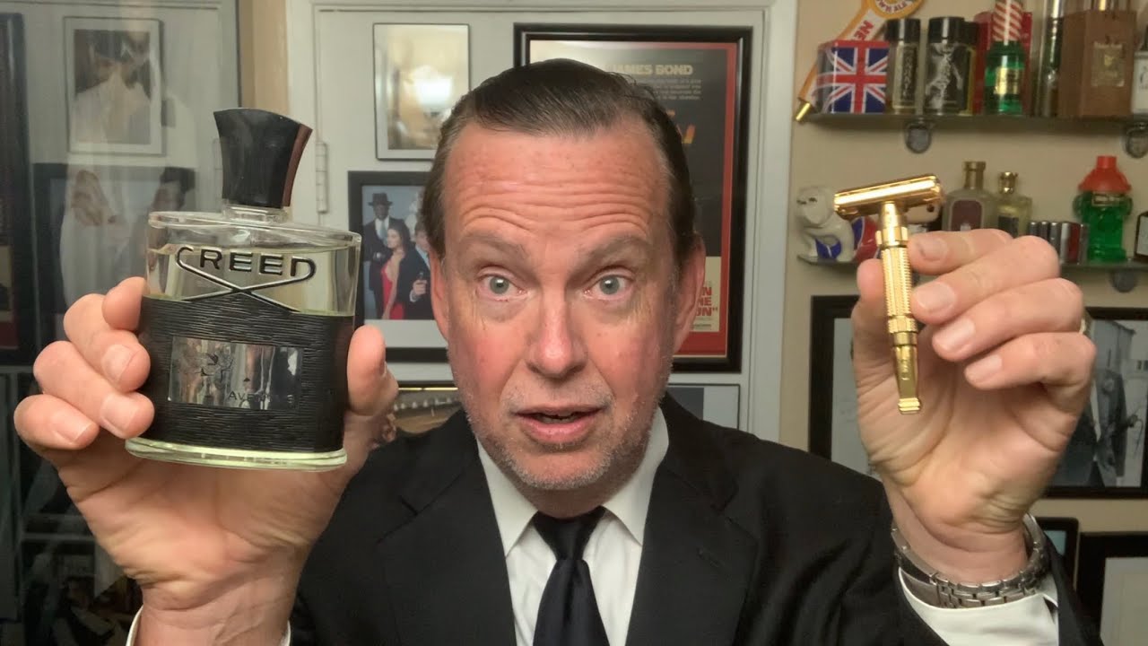 Tag Video-Mr. Fancy Pants Luxury Shave. Gillette Toggle, Creed Aventus , Panta Rei, TOBS Grapefruit.