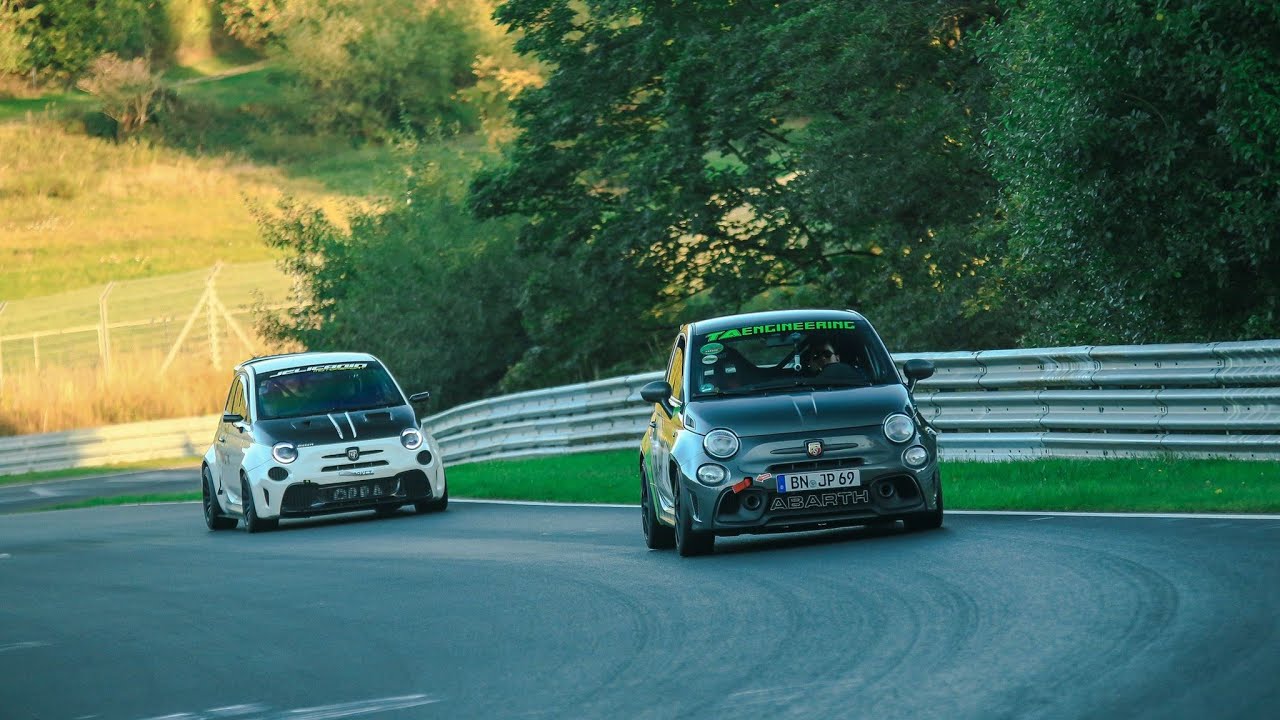 2 Abarth in Nurburgring Touristenfahrten 8:36 w/co-driver
