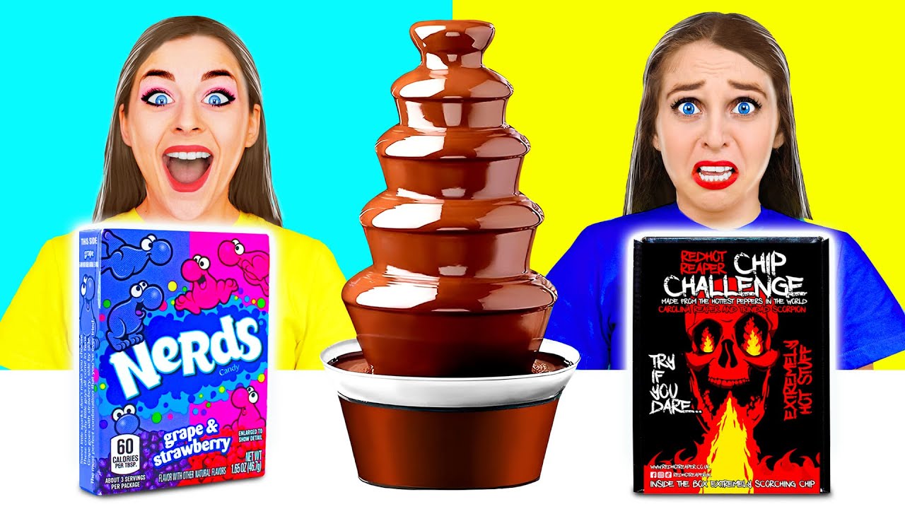 Шоколадный Фонтан Челлендж | Съедобная Битва c Choco DO