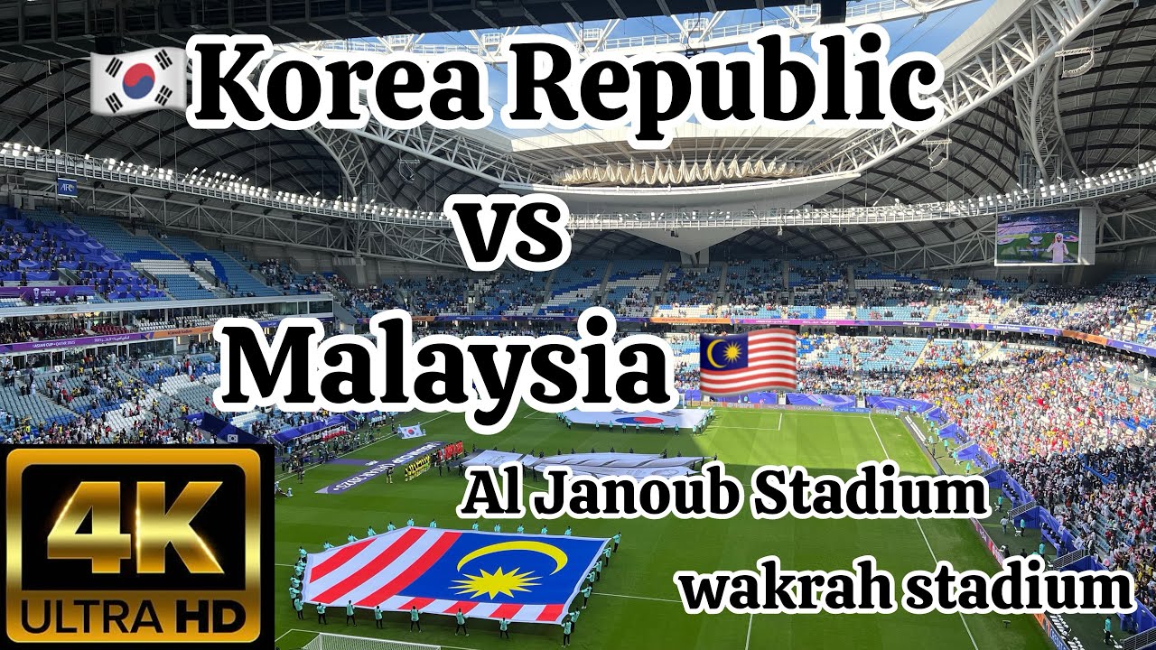 Asian Cup 2023 | Korea Republic vs Malaysia | 🇰🇷vs🇲🇾| #asiacup2023 #dohaqatar #football
