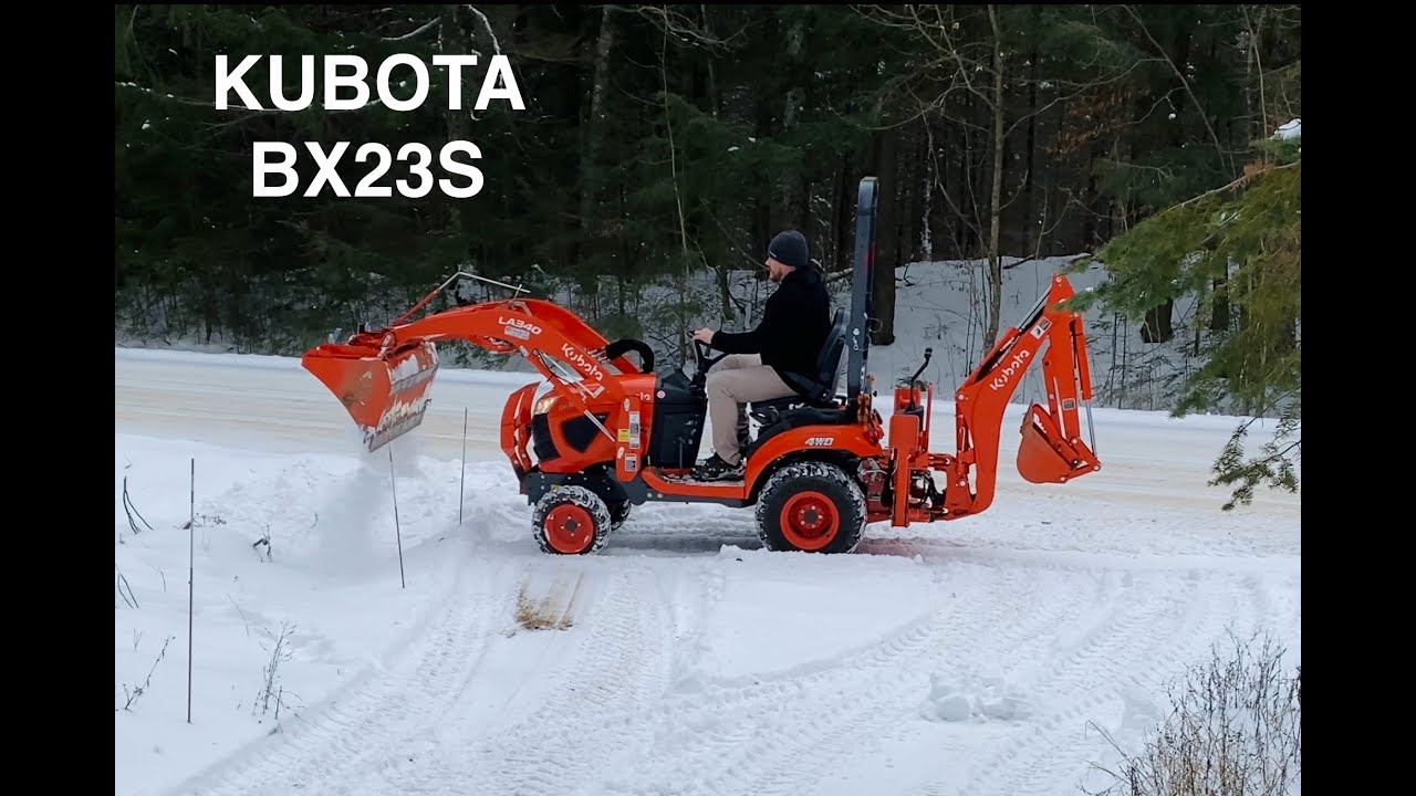 Kubota BX 23S | Snow Removal | tiny Tractor | sub-compact tractor