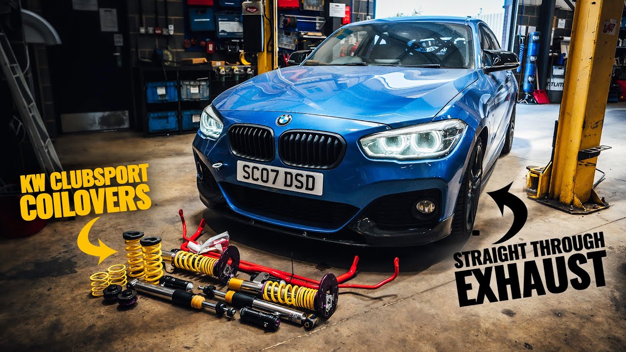 STRAIGHT THROUGH EXHAUST and Suspension Upgrades for our BMW 125D B47!