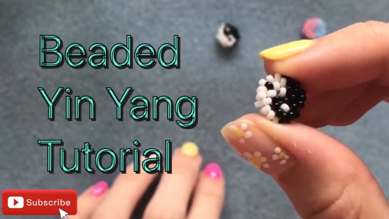 Beaded yin yang tutorial