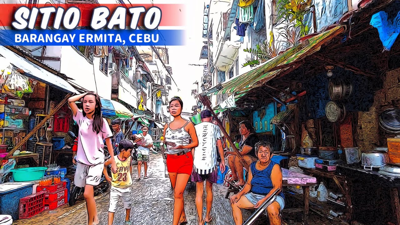 🐵 [HD #CEBU 🇵🇭 ] LIVING CONDITIONS IN CEBU’S SLUM AREA | Sitio Bato, Ermita  | Walking Tour