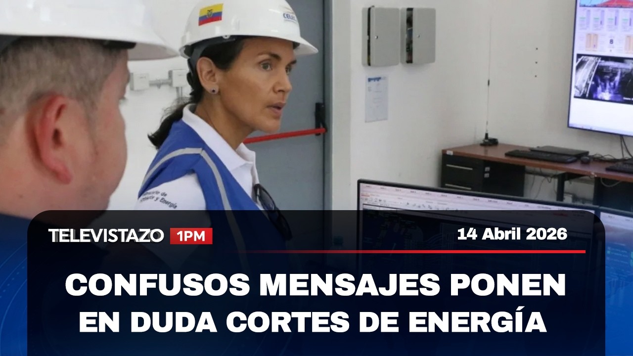 Noticias Televistazo 1PM | Confusos mensajes ponen en duda cortes de energ&iacute;a  | 14 Abril 2026