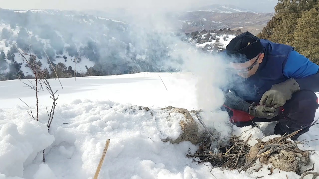 Barbecue à Beldersay dans la neige