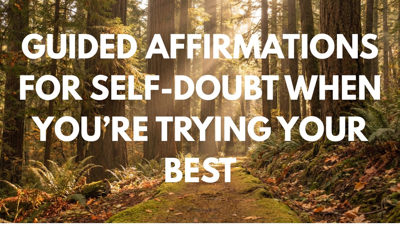 Guided Affirmations for Self-Doubt When You’re Trying Your Best | Steady Self-Trust